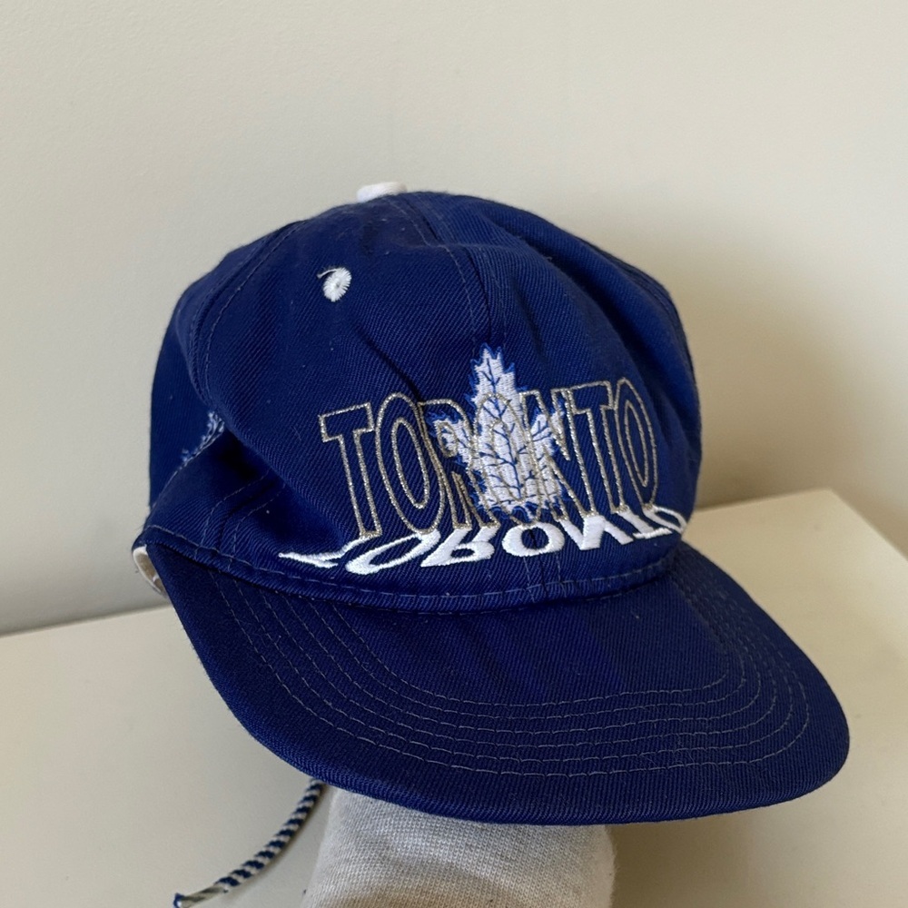 VTG Toronto Maple Leafs Jersey Snapback Hat NHL Hockey 1992 Made in Canada
